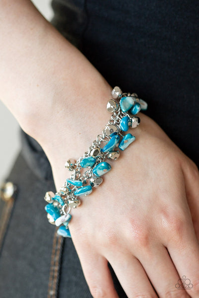 Plentiful Pebbles - Blue Bracelet - Paparazzi