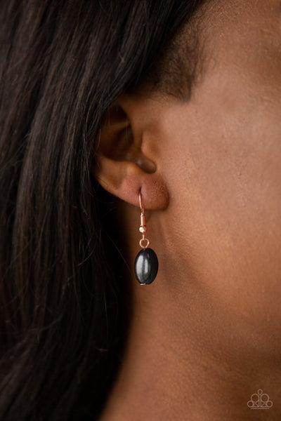 Quarry Quest - Black Necklace - Paparazzi