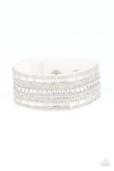 Rebel Radiance - White Bracelet - Wrap - Paparazzi