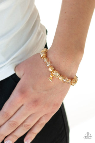 Right On The Romance - Gold Bracelet - Paparazzi