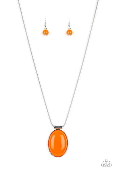 Rising Stardom - Orange Necklace - Paparazzi