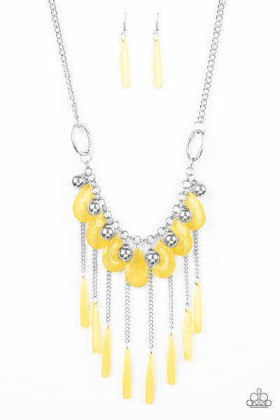 Roaring Riviera - Yellow Necklace - Paparazzi