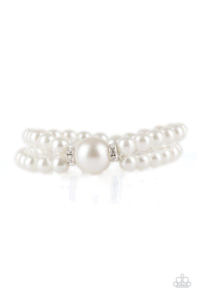 Romantic Redux - White Bracelet - Paparazzi