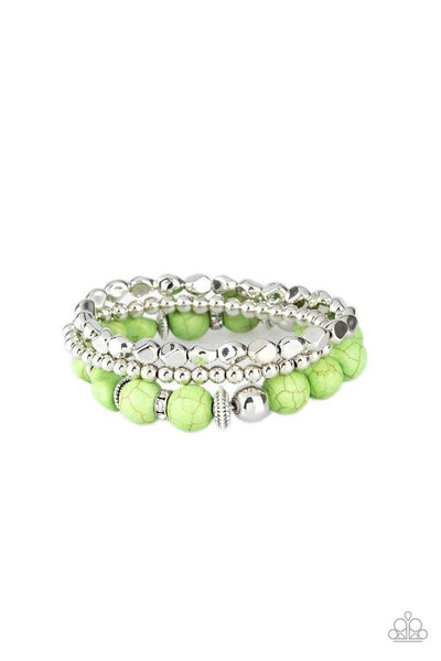 Rural Restoration - Green Bracelet - Paparazzi