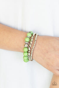 Rural Restoration - Green Bracelet - Paparazzi