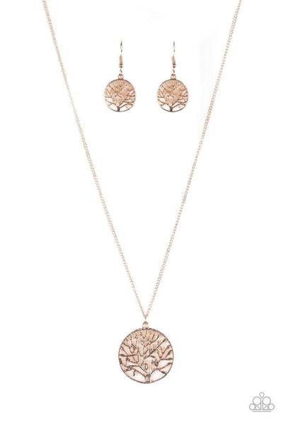 Save The Trees - Rose Gold Necklace - Papaparzzi