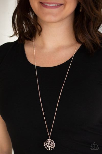 Save The Trees - Rose Gold Necklace - Papaparzzi