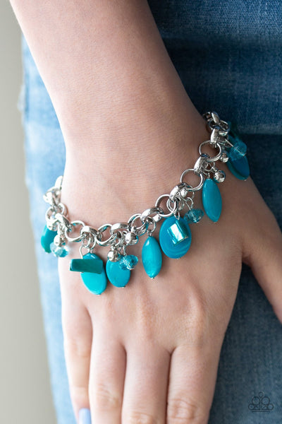 Seashore Sailing - Blue Bracelet - Paparazzi