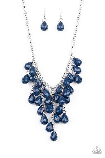 Serenely Scattered - Blue Necklace - Paparazzi