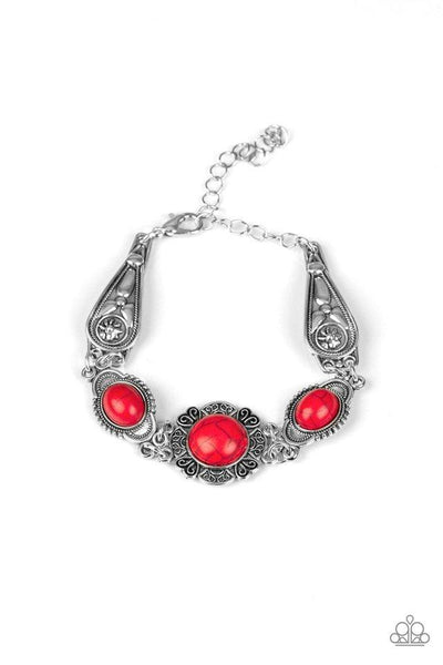 Serenely Southern - Red Bracelet - Paparazzi