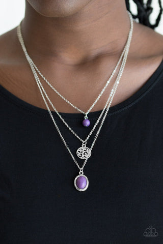 Southern Roots - Purple Necklace - Paparazzi