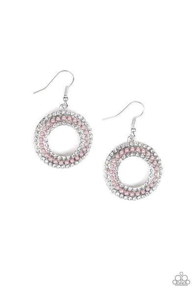 Sparkle Splurge - Pink Earring - Paparazzi