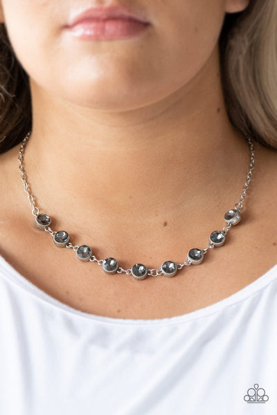 Starlit Socials - Silver Necklace - Paparazzi