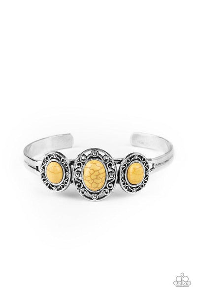 Stone Sage - Yellow Bracelet - Paparazzi