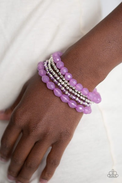 Sugary Sweet - Purple Bracelet - Paparazzi