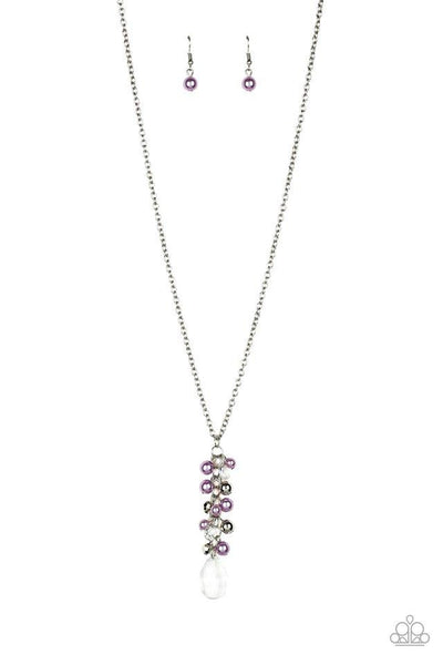 Teardrop Serenity - Purple Necklace - Paparazzi