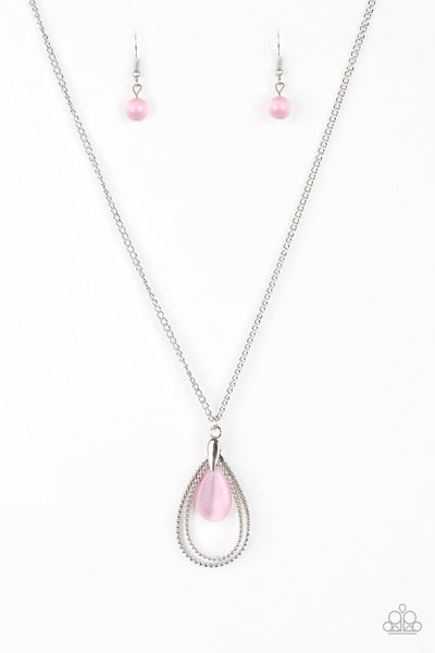 Teardrop Tranquility - Pink Necklace - Paparazzi