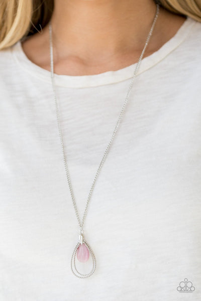 Teardrop Tranquility - Pink Necklace - Paparazzi