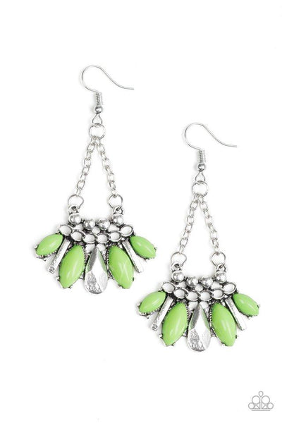 Terra Tribe - Green Earring - Paparazzi