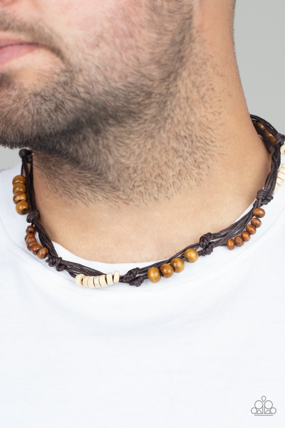 Tiki Tour - Brown Necklace - Urban - Paparazzi