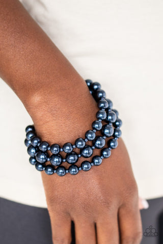 Total PEARL-fection - Blue Bracelet - Paparazzi