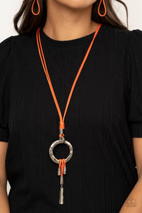 Tranquil Artisan - Orange Necklace - Paparazzi