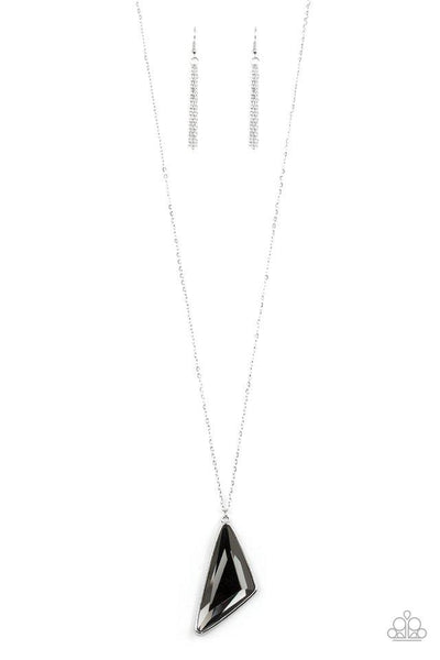 Ultra Sharp - Silver Necklace - Paparazzi