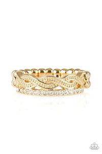 Unstoppable Shine - Gold Ring - Paparazzi