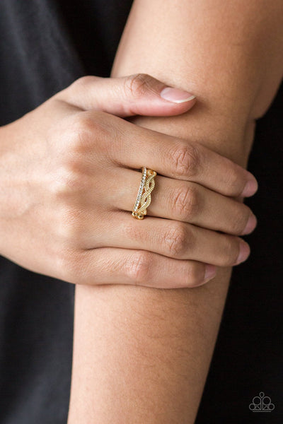 Unstoppable Shine - Gold Ring - Paparazzi