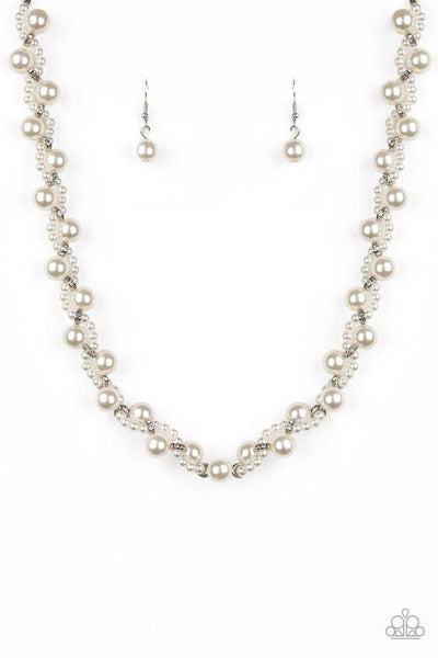 Uptown Opulence - White Necklace - Pearl - Paparazzi