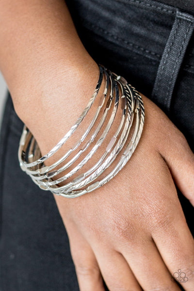 Urban Sprawl - Silver Bracelet - Paparazzi