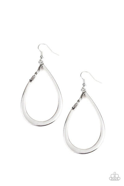 Very Enlightening - Silver Earring - Paparazzi