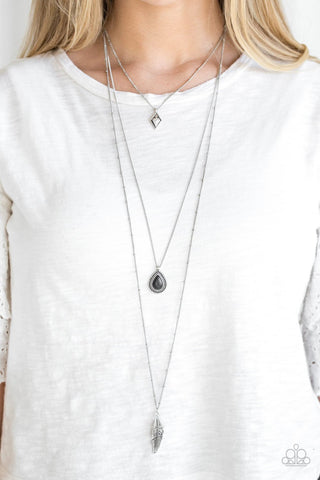 Fly The Coop - Black Necklace - Paparazzi